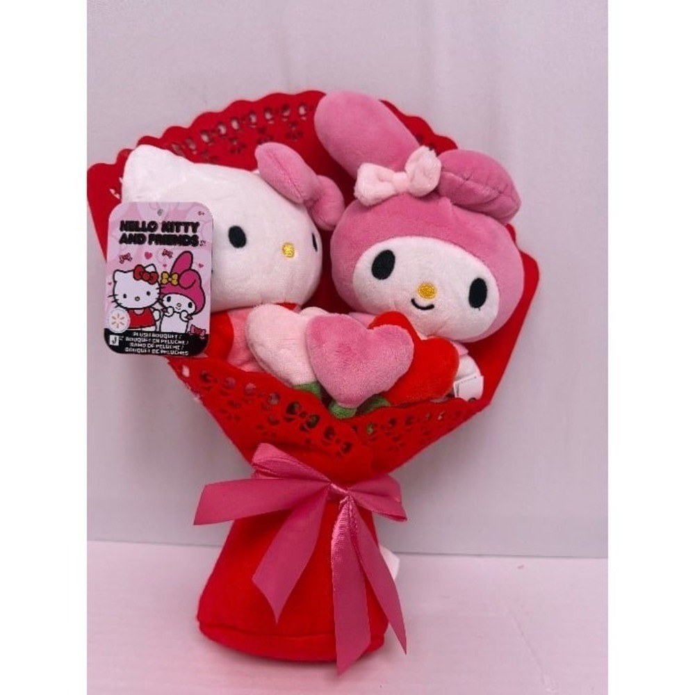 NWT - Hello Kitty and Friends Valentines Plush Bouquet - 2 characterq